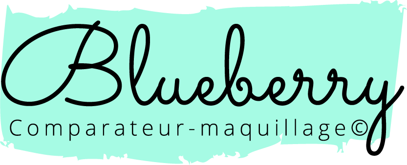 Logo blueberry comparateur de maquillage, creation logo